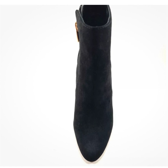 Suede Vince Camuto Enverna Womens Ankle Boot , BLACK , size 9 - Picture 3 of 4